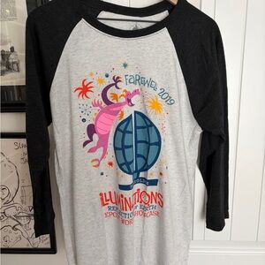 Disney Illuminations Farewell 2019 Long Sleeve Shirt - Black and Gray